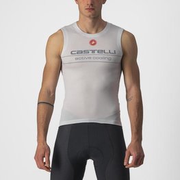 CASTELLI Kolesarska  majica brez rokavov - ACTIVE COOLING - siva
