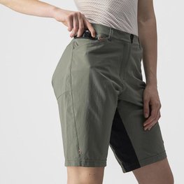 CASTELLI Kolesarske kratke hlače brez naramnic - UNLIMITED W BAGGY - siva