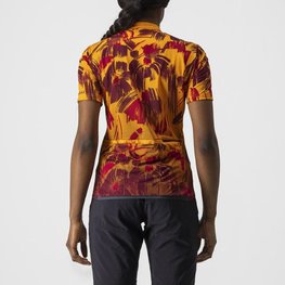 CASTELLI Kolesarski dres s kratkimi rokavi - UNLTD SENTIERO - oranžna/rdeča