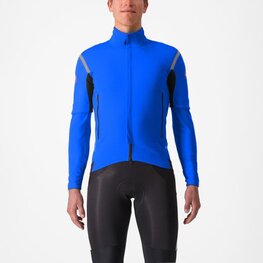 CASTELLI Kolesarska  podaljšana jakna - PERFETTO ROS 2 CONVERTIBLE - modra