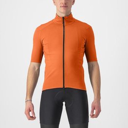 CASTELLI Kolesarski dres s kratkimi rokavi - PERFETTO RoS 2 WIND - oranžna