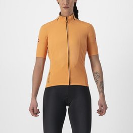 CASTELLI Kolesarski dres s kratkimi rokavi - PERFETTO ROS 2 W WIND - oranžna