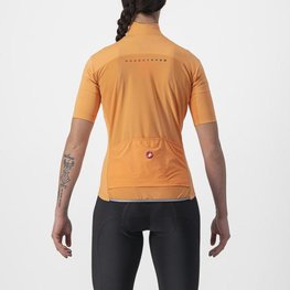 CASTELLI Kolesarski dres s kratkimi rokavi - PERFETTO ROS 2 W WIND - oranžna