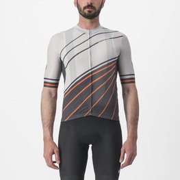 CASTELLI Kolesarski dres s kratkimi rokavi - SPEED STRADA - siva