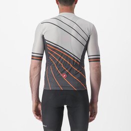 CASTELLI Kolesarski dres s kratkimi rokavi - SPEED STRADA - siva
