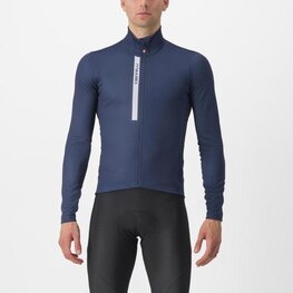 CASTELLI Kolesarski dres z dolgimi rokavi zimski - ENTRATA THERMAL - modra