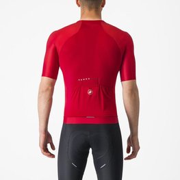 CASTELLI Kolesarski dres s kratkimi rokavi - AERO RACE 7.0 - rdeča