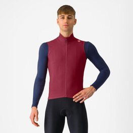 CASTELLI Kolesarski brezrokavnik - ESPRESSO VEST - bordo