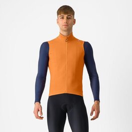 CASTELLI Kolesarski brezrokavnik - ESPRESSO VEST - oranžna