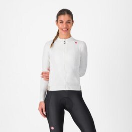 CASTELLI Kolesarski dres z dolgimi rokavi zimski - ESPRESSO THERMAL W - bela
