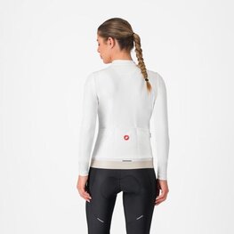 CASTELLI Kolesarski dres z dolgimi rokavi zimski - ESPRESSO THERMAL W - bela