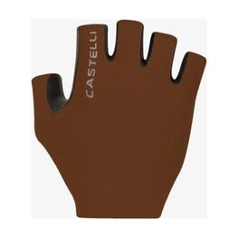 CASTELLI Kolesarske rokavice s kratkimi prsti - ESPRESSO - rjava
