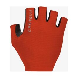CASTELLI Kolesarske rokavice s kratkimi prsti - ESPRESSO - rdeča