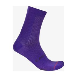 CASTELLI Kolesarske klasične nogavice - ESPRESSO 2 W - vijolična