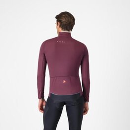 CASTELLI Kolesarska  podaljšana jakna - ALPHA 150 - bordo