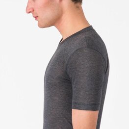 CASTELLI Kolesarska  majica s kratkimi rokavi - MEDIO BASE LAYER - siva