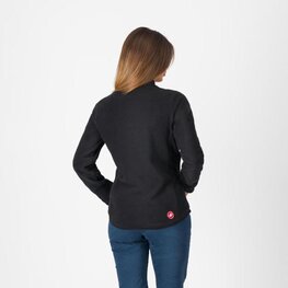 CASTELLI pulover - CLASSICO W FLEECE - črna