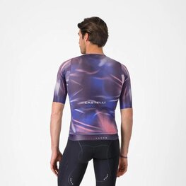 CASTELLI Kolesarski dres s kratkimi rokavi - AERO RACE 8S - vijolična