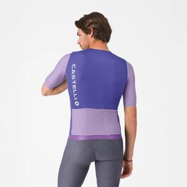 CASTELLI Kolesarski dres s kratkimi rokavi - CORRETTO - vijolična