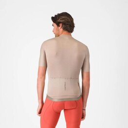 CASTELLI Kolesarski dres s kratkimi rokavi - ESPRESSO 2 - bež