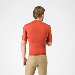 CASTELLI Kolesarski dres s kratkimi rokavi - ESPRESSO 2 - rdeča