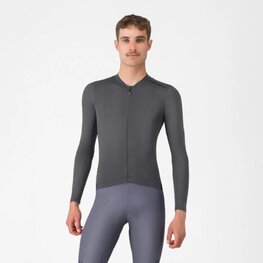 CASTELLI Kolesarski dres z dolgimi rokavi poletni - ESPRESSO 2 LS - siva