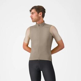 CASTELLI Kolesarski brezrokavnik - ESPRESSO 2 - bež