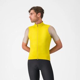 CASTELLI Kolesarski brezrokavnik - ESPRESSO 2 - rumena