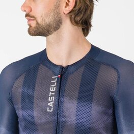 CASTELLI Kolesarski dres s kratkimi rokavi - CLIMBER'S A/C - modra