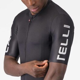 CASTELLI Kolesarski dres s kratkimi rokavi - ENTRATA APEX - črna