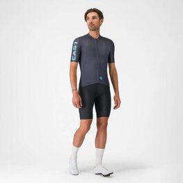 CASTELLI Kolesarski dres s kratkimi rokavi - ENTRATA APEX - modra