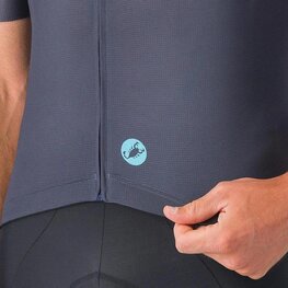 CASTELLI Kolesarski dres s kratkimi rokavi - ENTRATA APEX - modra