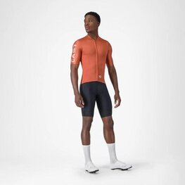 CASTELLI Kolesarski dres s kratkimi rokavi - ENTRATA APEX - rdeča
