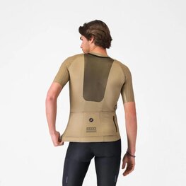 CASTELLI Kolesarski dres s kratkimi rokavi - UNLIMITED PRO 2 - bež