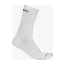 CASTELLI Kolesarske klasične nogavice - AERO RACE PRO 20 - bela