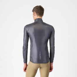 CASTELLI Kolesarska  vetru odporna jakna - ARIA SHELL 2 - siva