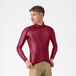 CASTELLI Kolesarska  vetru odporna jakna - ARIA SHELL 2 - bordo