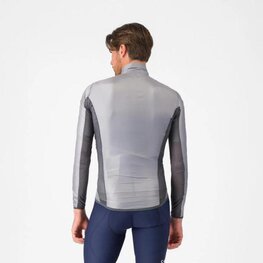 CASTELLI Kolesarska  vetru odporna jakna - ARIA SHELL 2 - srebrna