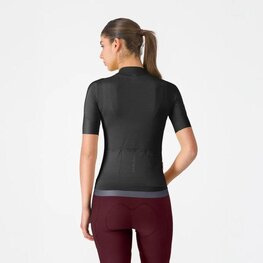 CASTELLI Kolesarski dres s kratkimi rokavi - ESPRESSO 2 W - črna