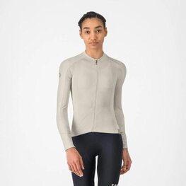 CASTELLI Kolesarski dres z dolgimi rokavi poletni - ESPRESSO 2 W - slonovina