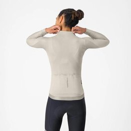 CASTELLI Kolesarski dres z dolgimi rokavi poletni - ESPRESSO 2 W - slonovina