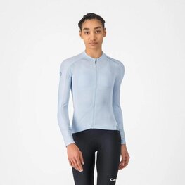 CASTELLI Kolesarski dres z dolgimi rokavi poletni - ESPRESSO 2 W - modra