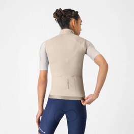 CASTELLI Kolesarski brezrokavnik - ESPRESSO 2 W - bež