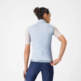 CASTELLI Kolesarski brezrokavnik - ESPRESSO 2 W - modra