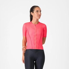 CASTELLI Kolesarski dres s kratkimi rokavi - ANIMA FLOW - rožnata