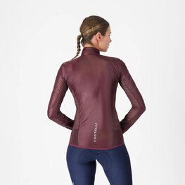 CASTELLI Kolesarska  vetru odporna jakna - ARIA SHELL 2 W - bordo