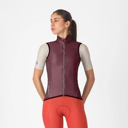 CASTELLI Kolesarski brezrokavnik - ARIA 2 W - bordo