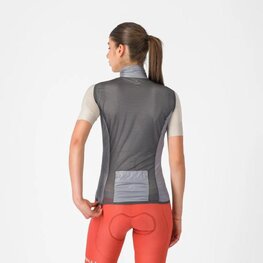 CASTELLI Kolesarski brezrokavnik - ARIA 2 W - srebrna