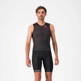 CASTELLI Kolesarski dres brez rokavov - FREE SPEED 3 TOP - črna