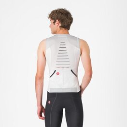 CASTELLI Kolesarski dres brez rokavov - FREE SPEED 3 TOP - bela